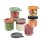 Beaba Set 6 Botes Comida Bebé De Vidrio Templado 250 Ml Con Tapa De Silicona Extraíble Hermética, Aptos Microondas, Congelador Y Lavavajillas, Graduados Ml/oz, Sin Bpa, Color Beige (914008)