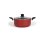 Livoo Mep150r Cazoleta/stockpot 24 Cm De Aluminio Con Revestimiento Antiadherente Libre De Pfoa Y Pfos Y Tapa De Vidrio Compatible Inducción