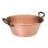 Baumalu Sartén/baño Para Mermeladas De Cobre 26 Cm, Espesor 1,7 Mm, Bordes Enrollados Y Asas De Hierro Fundido Remachadas, Interior Cepillado/pulido