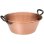 Baumalu Sartén/baño Para Mermeladas De Cobre 26 Cm, Espesor 1,7 Mm, Bordes Enrollados Y Asas De Hierro Fundido Remachadas, Interior Cepillado/pulido