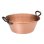 Baumalu Sartén/baño Para Mermeladas De Cobre 26 Cm, Espesor 1,7 Mm, Bordes Enrollados Y Asas De Hierro Fundido Remachadas, Interior Cepillado/pulido