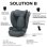 Cybex Solution B I-fix Isofix Grupo 2/3 (95-150 Cm) Gris Acero, Protección L.s.p., Reposacabezas 12 Posiciones Y Funda Lavable