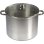 Baumalu Cazo De Acero Inoxidable 30 Cm Con Tapa De Vidrio, 16 L, Base Triple Para Distribución Uniforme, Apto Para Inducción