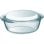 Cocotte Pyrex Rotonda Vetro Borosilicato 1,6L Ø27cm Set 2 Trasparente