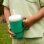 Infantino Ma Première Vaso De Entrenamiento De Silicona 270 Ml, Pajita Anti-fugas, Color Verde Sapin, Apto Desde 6 Meses