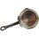 Baumalu Saucière De Cobre Macizo 11 Cm Con Interior Estañado Y Asa De Hierro Fundido Remachada, Dos Picos Vertedores, Base Plana, Apta Para Gas