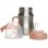 Taza De Aprendizaje Thermobaby De Acero Inoxidable 180 Ml Con Asas Desmontables Ergonómicas, Boquilla De Silicona Blanda, Tapa Protectora Y Tapa Roscada