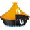 Gsw Tagine 30 Cm Base De Fundición De Acero Y Tapa De Cerámica, Compatible Con Inducción, Apto Para Horno, Color Negro Y Amarillo, Capacidad 2 L
