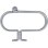 Abus Gatesec 131/140 Protector De Candados De Acero Cementado Eterna™ Anticorrosión, Para Marcos Redondos Hasta 50 Mm, Compatible Con Grillete Hasta 12 Mm, Color Gris