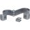Abus Gatesec 131/140 Protector De Candados De Acero Cementado Eterna™ Anticorrosión, Para Marcos Redondos Hasta 50 Mm, Compatible Con Grillete Hasta 12 Mm, Color Gris