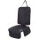 Tineo Protector De Asiento Con Aletas, Negro 75x117 Cm, Poliéster Antideslizante Impermeable, Compatible Isofix Y Cinturón