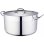 Olla Alta Baumalu De Acero Inoxidable 30 Cm, 11 L Con Tapa, Asas Remachadas, Base Difusora Triple Para Cocción Uniforme Compatible Con Inducción Y Apta Lavavajillas