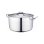 Olla Alta Baumalu De Acero Inoxidable 30 Cm, 11 L Con Tapa, Asas Remachadas, Base Difusora Triple Para Cocción Uniforme Compatible Con Inducción Y Apta Lavavajillas