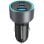 Thomson Cargador De Coche 60w Gan: 2x Usb-c Pd 30w + 1x Usb-a Qc 3.0, Compatible 12v/24v, Negro, Carga Simultánea