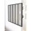 Poteau de terminaison Optimum Aluminium Noir Mat Satiné 108 cm
