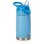 Nuby Reflex Flip-it Botella Térmica 300 Ml De Acero Inoxidable Azul, Boquilla Suave De Silicona, Tapa Anti-goteo Y Asa Integrada