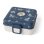 Monbento Snacky Kids 850 Ml Lobo Azul Con Cubiertos: Fiambrera Infantil Hermética A Migas, Compartimento Extraíble, Ventana De Inspección Y Personalización