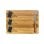Fackelmann Tabla De Madera Para Quesos Y Charcutería Con 3 Pizarra Y Cuchillo De 20 Cm, 32,5 X 23,5 X 1,8 Cm