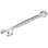 Facom 440.24pb Llave Combinada 24 Mm De Acero Cromado Satinado, Carraca Doble Hex 12 Puntas Ogv®, Ángulo 30°, Perfil I-beam, 267 Mm
