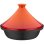 Gsw Tajine De Hierro Fundido 30x22 Cm Con Tapa Cerámica Naranja, 2 L, Apta Para Inducción Y Horno Hasta 240 °c