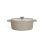 Livoo Mep129g Cacerola Ovalada De Hierro Fundido Esmaltado Beige 4,5 L, 29 X 22 Cm (interior), Apta Para Inducción Y Horno, Tapa Con Picots Autocalientes