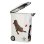 Curver Love Pets Contenedor Para Pienso Hermético 54 L (hasta 20 Kg) Blanco Con Ruedas, Pala Integrada Y Cierre Con Seguro