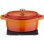 Gsw Mini Cocotte Oval De Acero Fundido 0,2 L Naranja Con Interior Esmaltado Blanco, Apta Para Inducción Y Horno Hasta 240°c