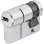 Abus D66psn H-box Demi-cilindro Europeo 10/40 Pre-snap Nivel 6 En Níquel, Protección Antiextracción, 5 Llaves Reversibles, 6 Pines, Para Interior