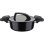 Gsw Cuiseur De Vapor De Baja Presión 24 Cm, 4 L, Aluminio Forjado, Inducción Compatible, Revestimiento Antiadherente Sin Pfoa, Tapa De Vidrio, Negro