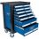 Scheppach Tw1100 Carro De Herramientas Para Taller Azul De Acero Con 7 Cajones Bloqueables, 4 Ruedas (2 Con Freno), Inserciones De Espuma Y Set 70 Piezas