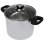 Baumalu Sartén/tratiteur De Inox Con Tapa De Vidrio 24 Cm, Asa De Baquelita Resistente Al Calor, Agujero De Vapor Y Acabado Espejo, Compatible Con Inducción