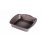 Pyrex Asimetria Fuente Para Horno Cuadrada 24 X 24 X 6 Cm, Metal Antiadherente Gris, Interior Texturizado, Asas Xl Ergonómicas, Apta Horno Hasta 230°c Y Lavavajillas
