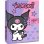 Diario Secreto Kuromi A5 Morado Con Cerradura Por Combinación Y Sonido, Tapa Dura Efecto Mate, Páginas Rayadas, Teclado Con Botones Corazón, Incluye 3 Pilas Lr44 (a0466434)