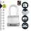 Cadenas Master Lock Haute Sécurité Acier 52mm Anse Carbure 4 Clés