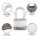 Cadenas Master Lock Haute Sécurité Acier 52mm Anse Carbure 4 Clés