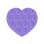 Soporte con ventosa Celly FIXHEART Violeta Silicona Universal
