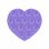 Soporte con ventosa Celly FIXHEART Violeta Silicona Universal