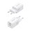 Ladegerät GaN AISENS 65W 2xUSB-C PD3.0 QC4.0 Weiß