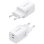 Ladegerät GaN AISENS 65W 2xUSB-C PD3.0 QC4.0 Weiß
