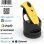Lector de códigos de barras portátil Socket Mobile S740 1D/2D Bluetooth Amarillo