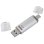 Memoria USB HAMA C-Laeta 16 GB USB Type-A y Type-C 3.2 Gen 1 Plata