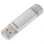 Memoria USB HAMA C-Laeta 16 GB USB Type-A y Type-C 3.2 Gen 1 Plata