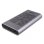 Caja PC Lindy 43382 M.2 Aluminio ABS Plata para SSD PCIe USB Type-C