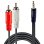 Cable Audio Lindy 35685 2x RCA Macho a 3,5mm Macho 10 m Negro