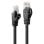 Cable de red Lindy Cat6 3 m U/UTP Negro RJ-45 a RJ-45