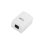 Caja de superficie RJ45 Phasak UTP Cat.6 blanca doble entrada inferior compatible LSA+