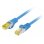 Cavo di rete Lanberg PCF6A-10CU Cat6a S/FTP 0,5 m blu