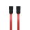 Cable SATA Nanocable 10.18.0101 0,5 m Macho/Macho Noir/Rouge