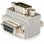 Adaptador de cable serie DB9 a DB9 en ángulo derecho StarTech.com Macho a Hembra Gris
