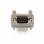 Adaptador de cable serie DB9 a DB9 en ángulo derecho StarTech.com Macho a Hembra Gris